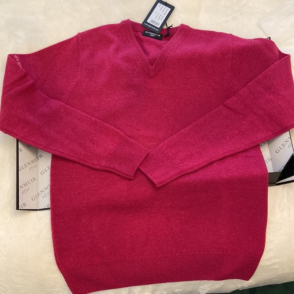 Mens Glenmuir1891 100%wool V neck sweater - Picture 5 of 8